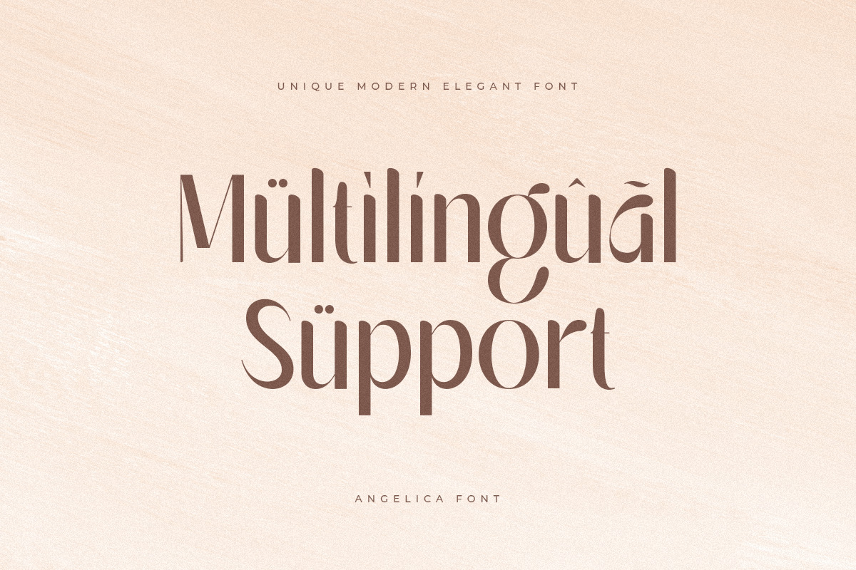 Angelica - Unique Modern Luxury Elegant Font Angelica - Unique Modern Luxury Elegant Font