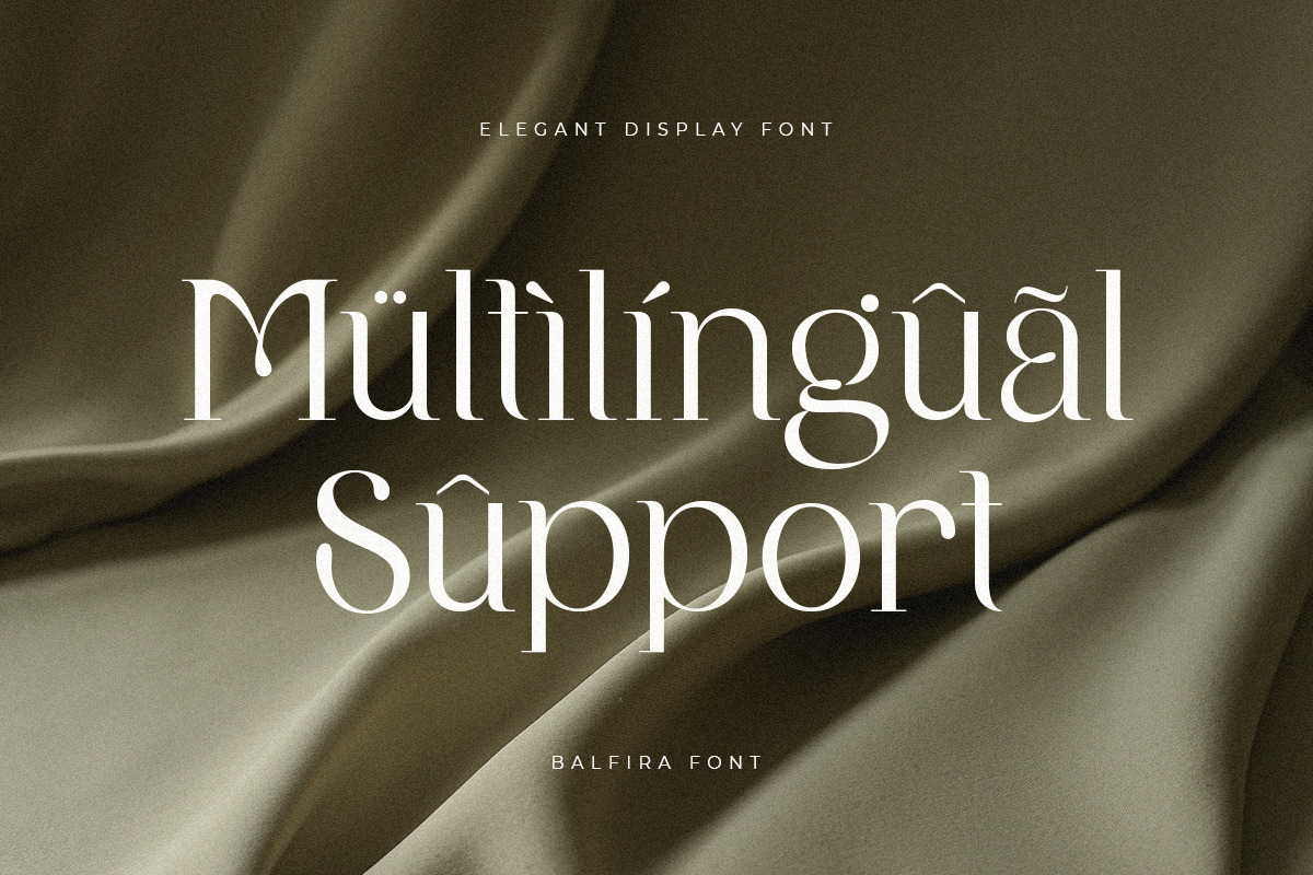 Balfira - Classic Modern Font