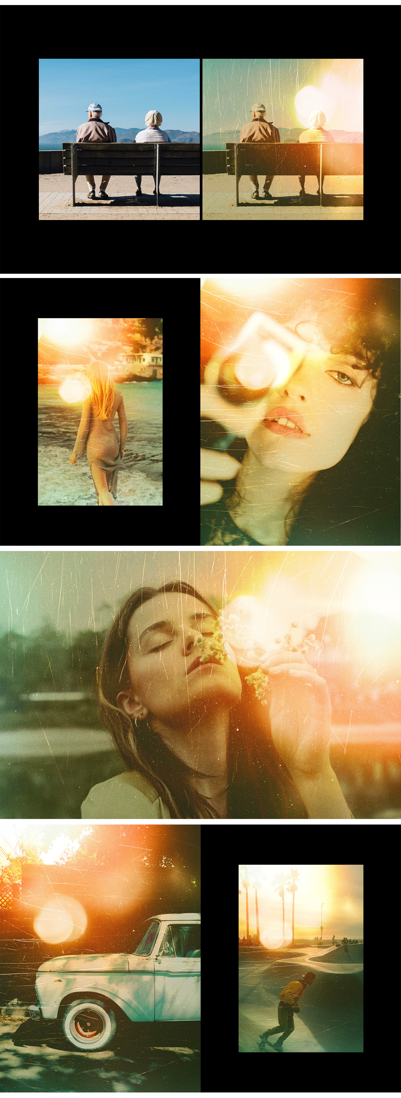 Retro Light Leaks Photo Effect Retro Light Leaks Photo Effect