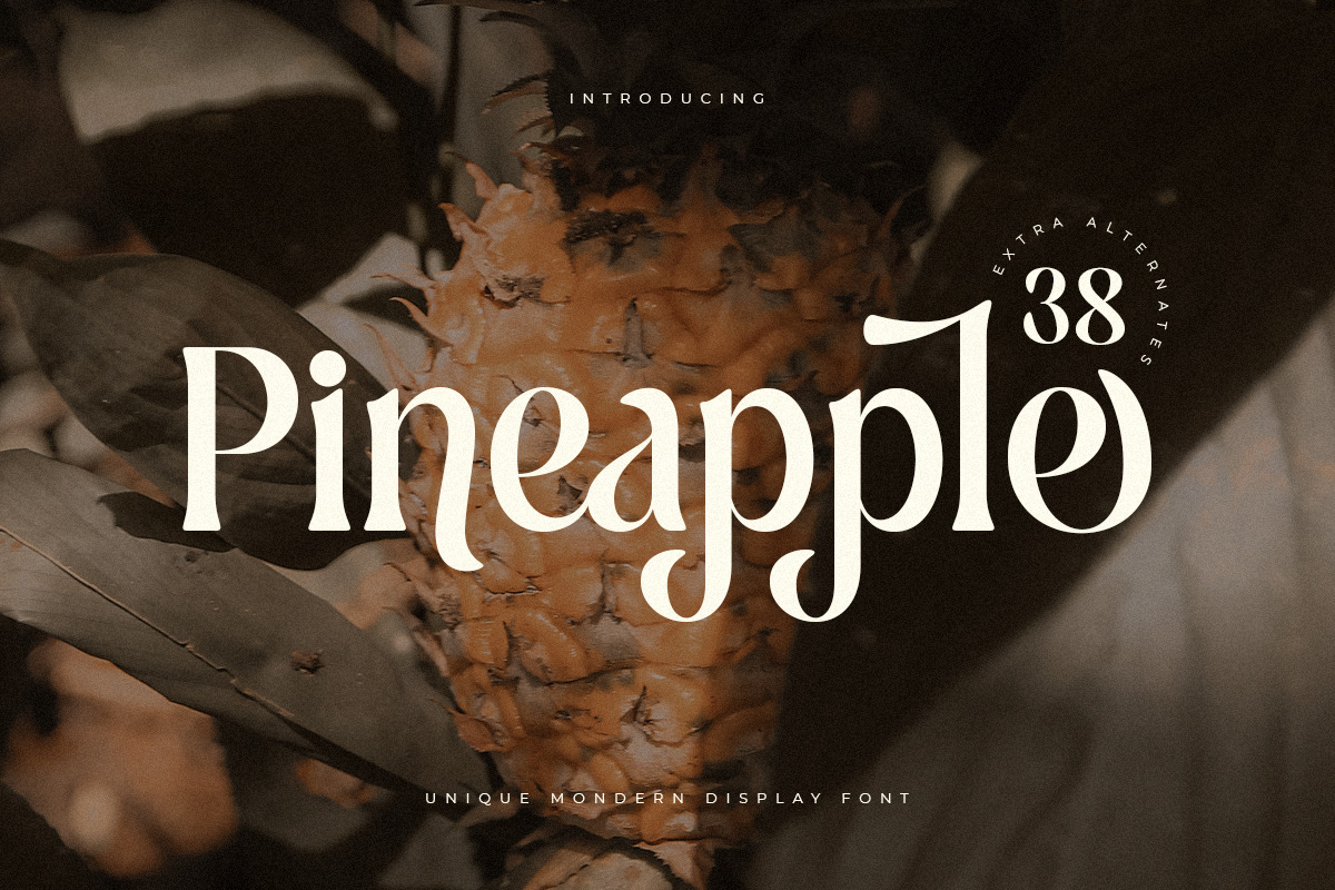 Pineapple - Unique Retro Vintage Display Font Pineapple - Unique Retro Vintage Display Font