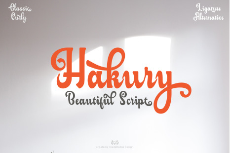 Hakury Script - Weddingfont