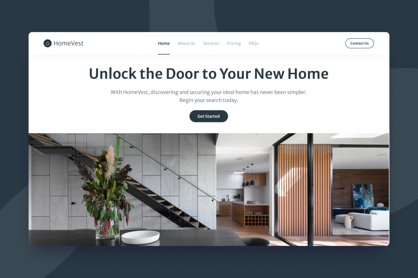 HomeVest - Real Estate Landing Page HomeVest - Real Estate Landing Page