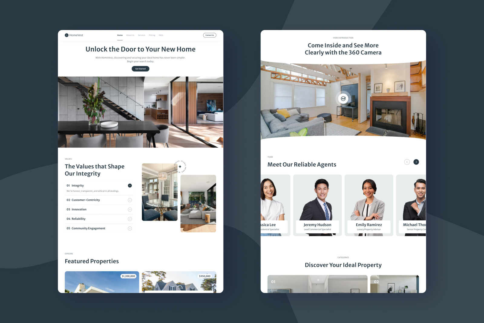 HomeVest - Real Estate Landing Page HomeVest - Real Estate Landing Page