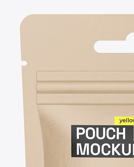 Mini Stand-Up Pouch with Zip Lock Mockup