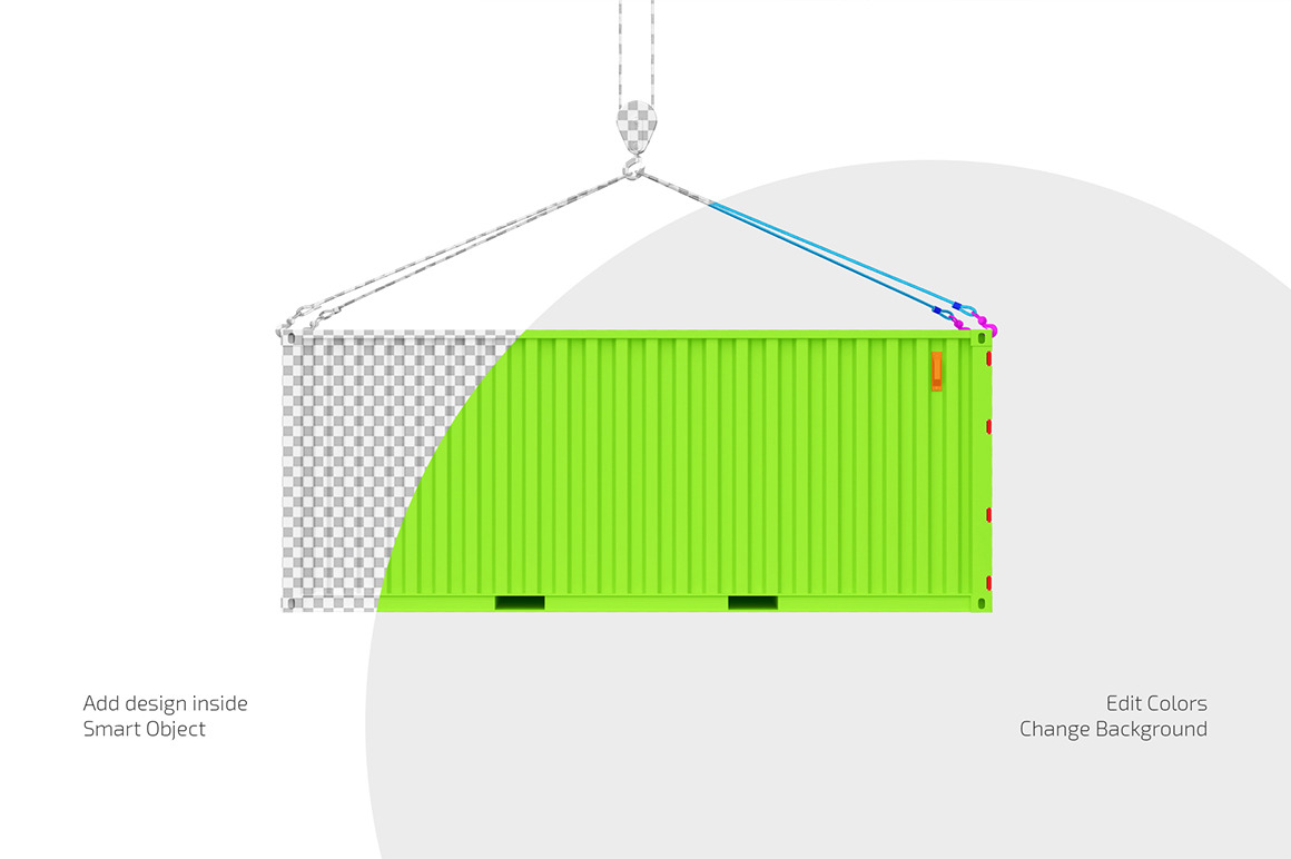 Shipping Container Mockup Set Shipping Container Mockup Set