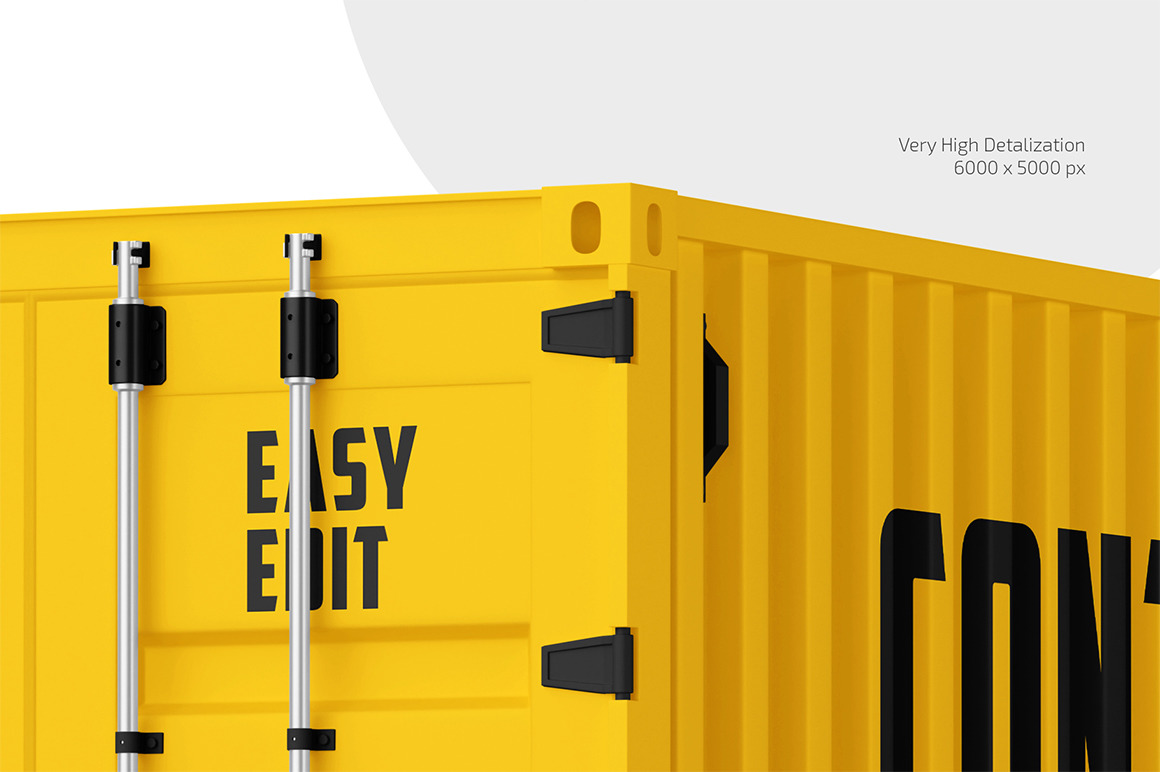 Shipping Container Mockup Set Shipping Container Mockup Set
