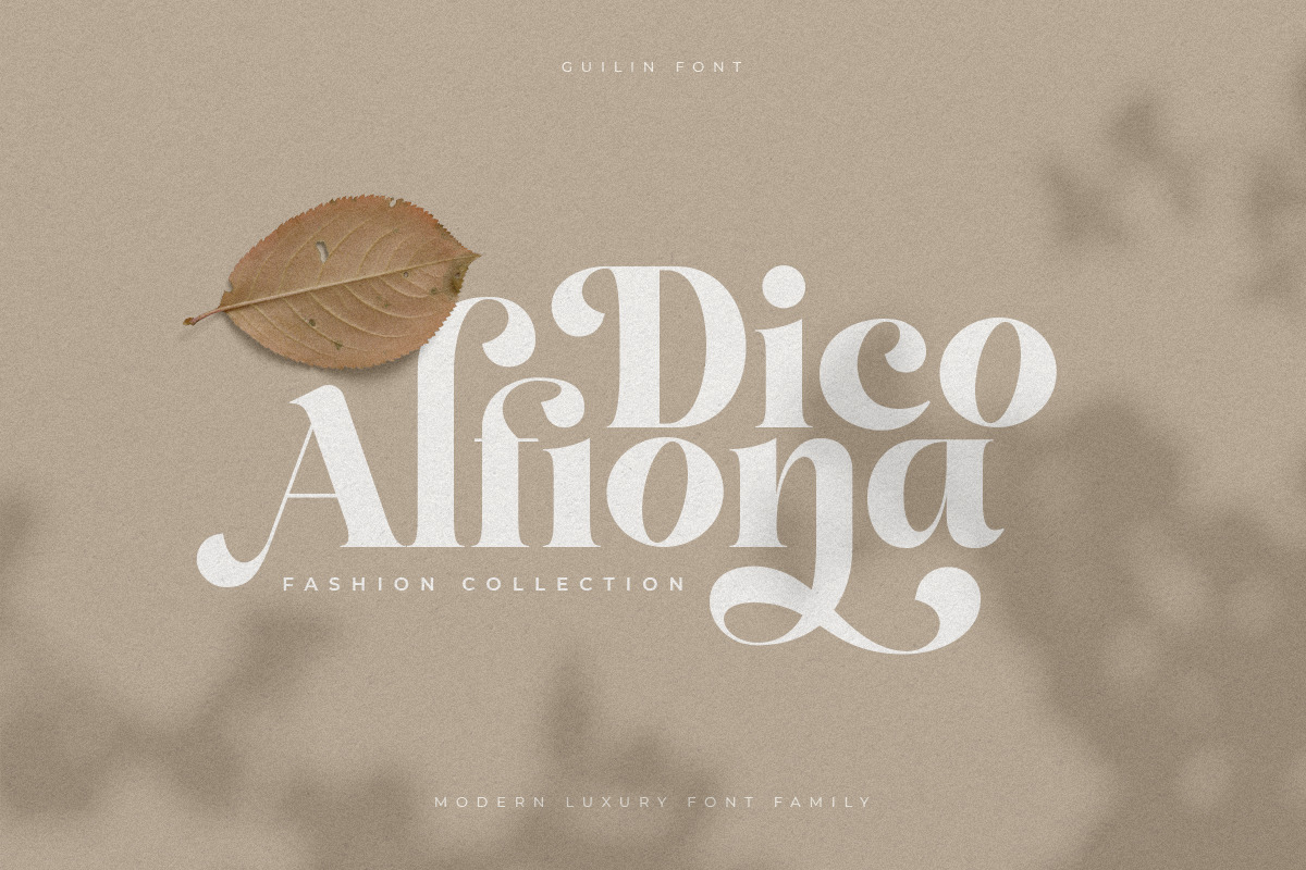 Guilin - Modern Luxury Font Family Guilin - Modern Luxury Font Family