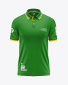 Men's Short Sleeve Polo Shirt Mockup