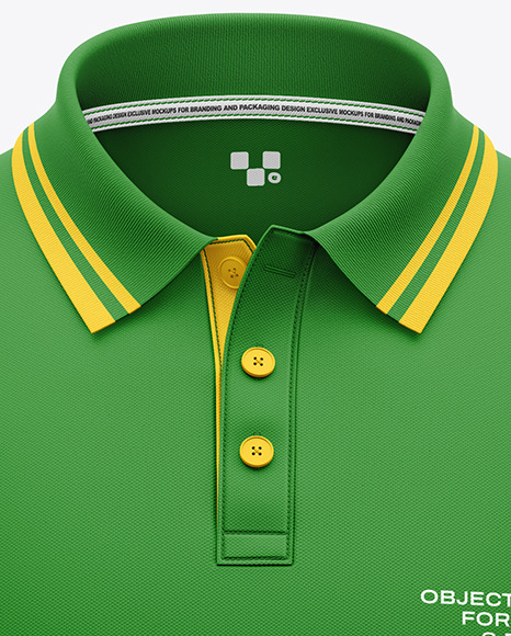 Men's Short Sleeve Polo Shirt Mockup