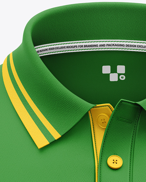 Men's Short Sleeve Polo Shirt Mockup