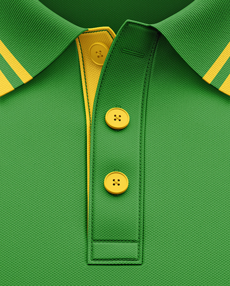Men's Short Sleeve Polo Shirt Mockup