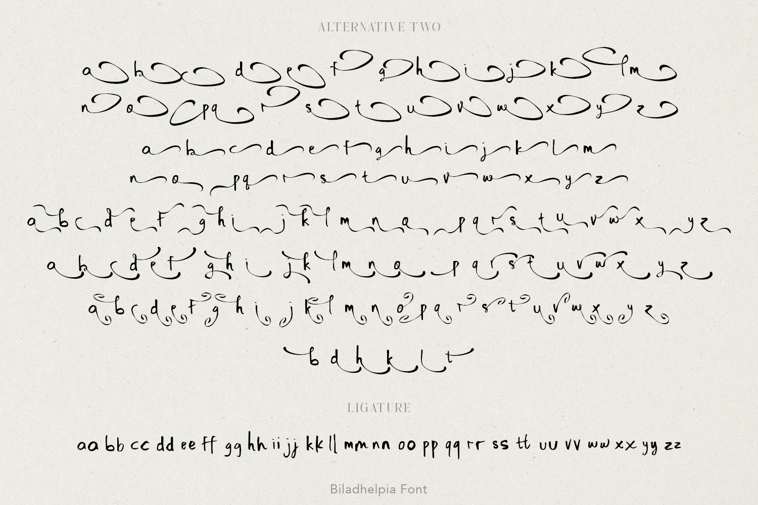 Biladhelpia Handwritten Font