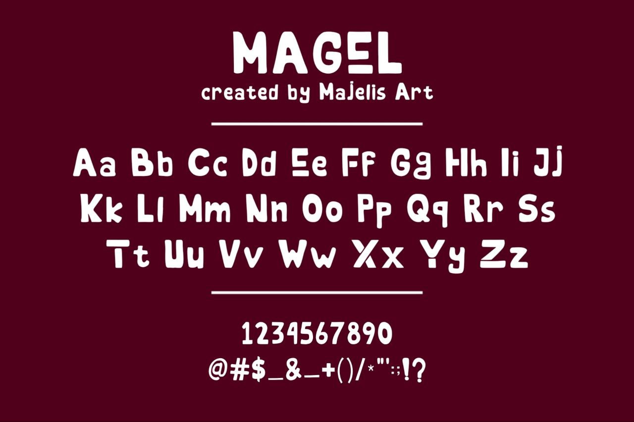 MAGEL FONT MAGEL FONT