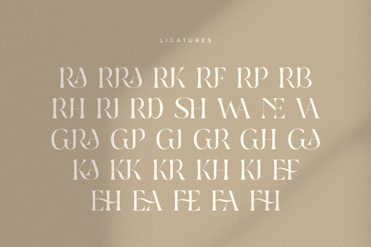Grateful - Ligature Luxury Modern Serif Font Grateful - Ligature Luxury Modern Serif Font
