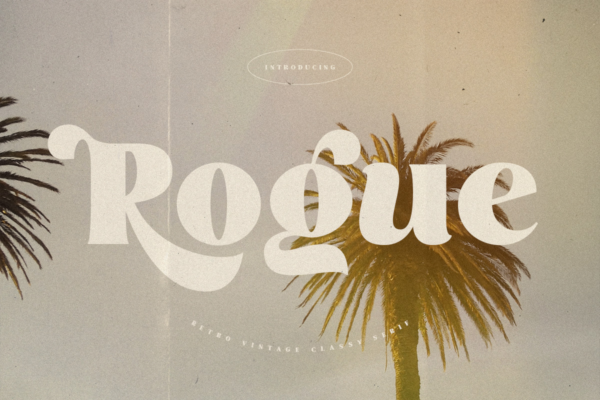 Rogue - Retro Vintage Cinematic Font Rogue - Retro Vintage Cinematic Font