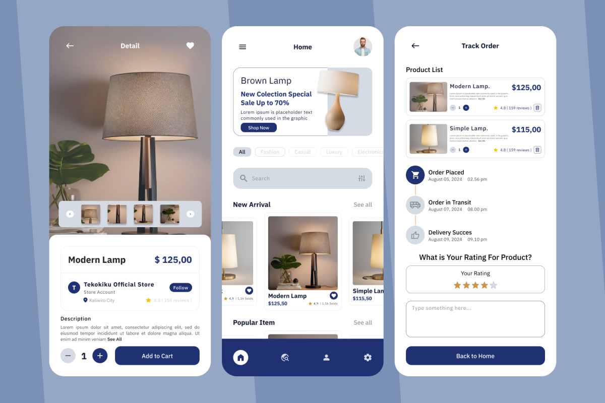 Komoy - Furniture Mobile App Komoy - Furniture Mobile App