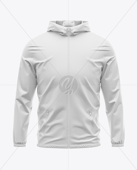 Hooded Windbreaker Mockup
