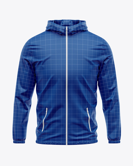 Hooded Windbreaker Mockup