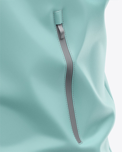 Hooded Windbreaker Mockup
