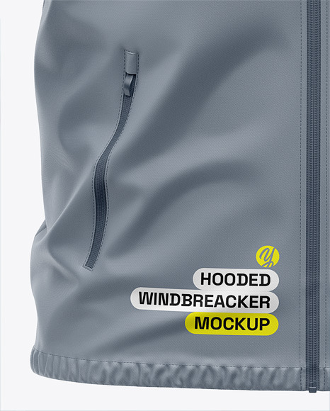 Hooded Windbreaker Mockup