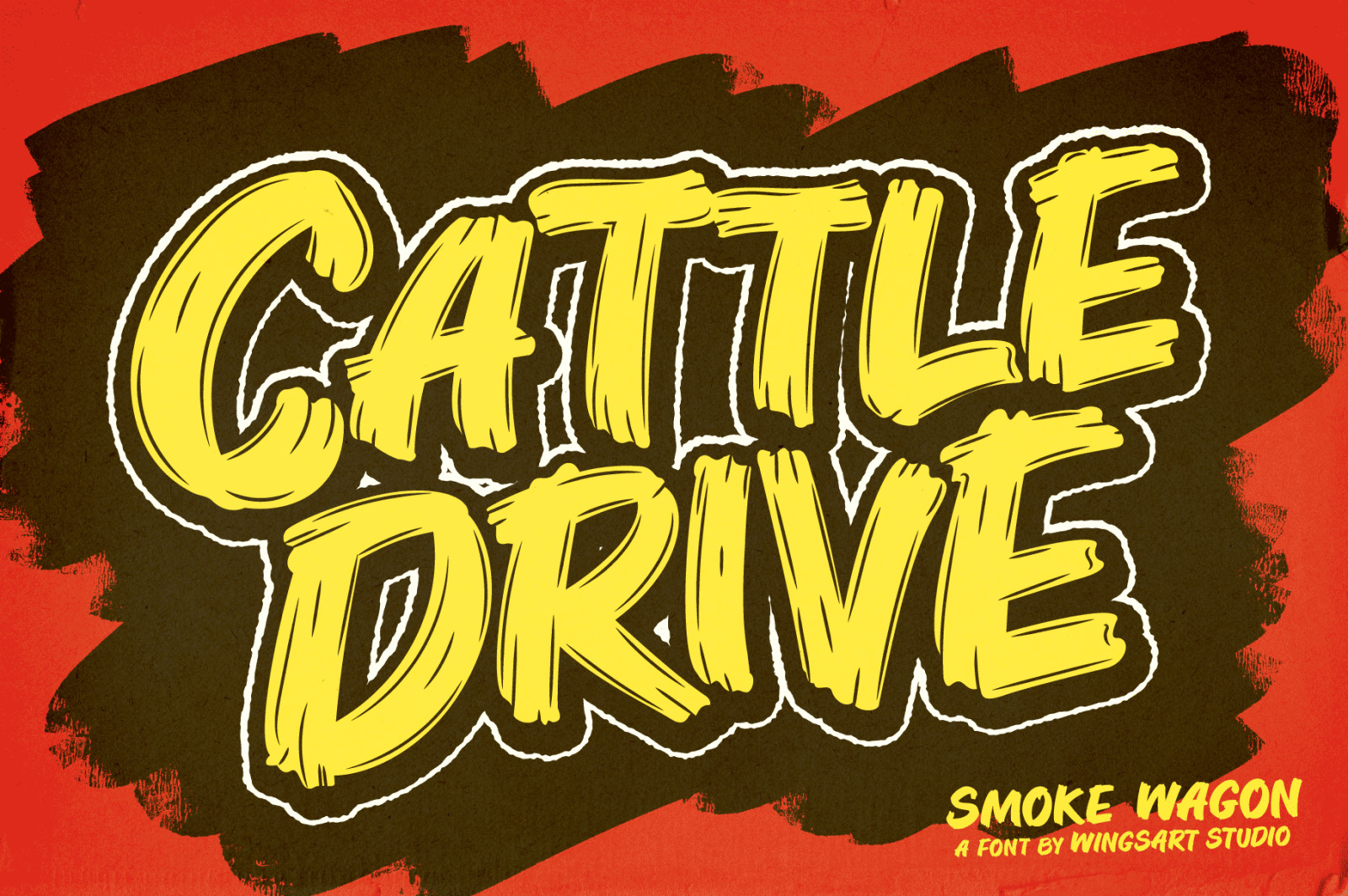 Smoke Wagon - A Western brush font, ready on the draw! Smoke Wagon - A Western brush font, ready on the draw!