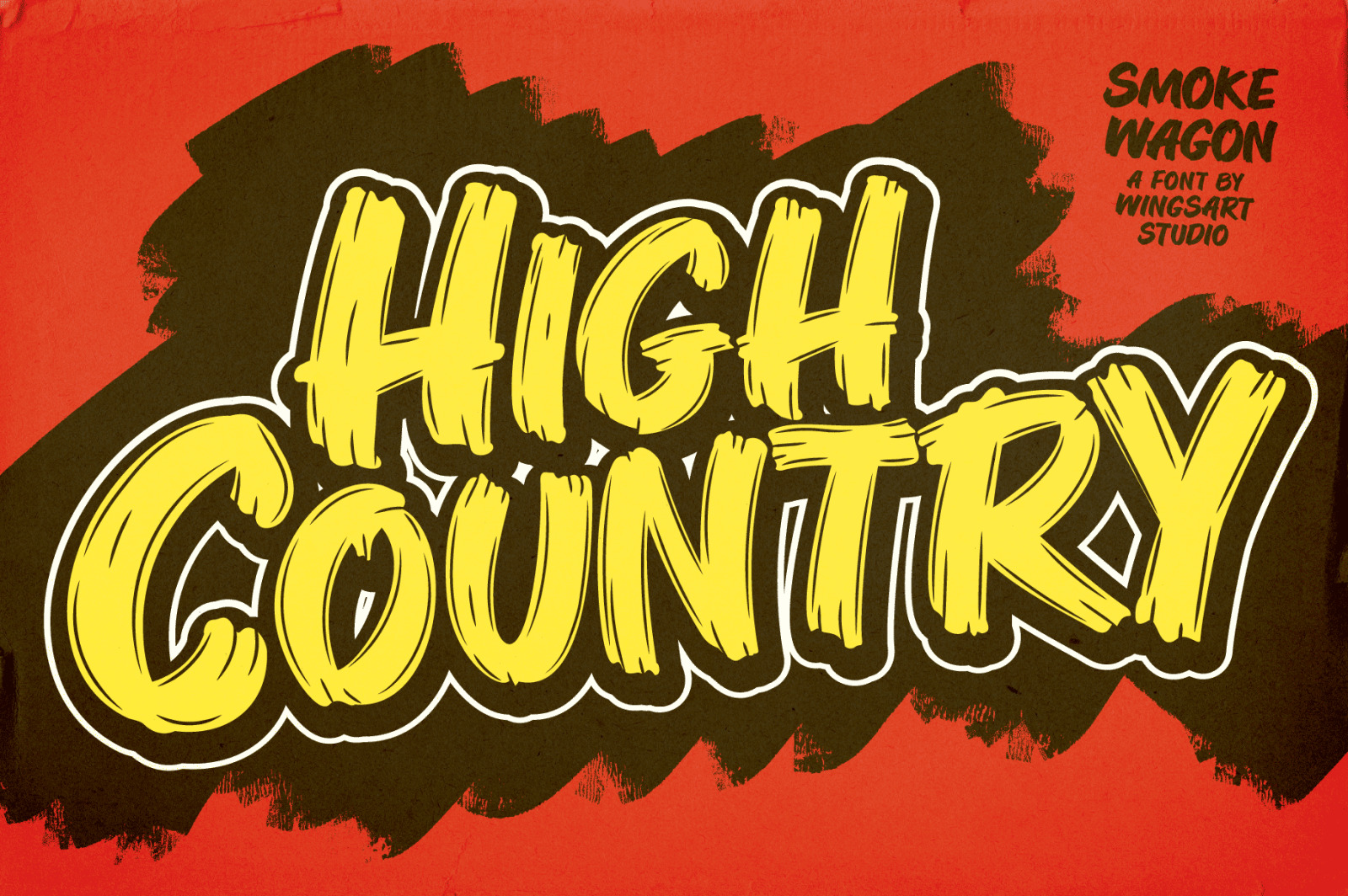 Smoke Wagon - A Western brush font, ready on the draw! Smoke Wagon - A Western brush font, ready on the draw!