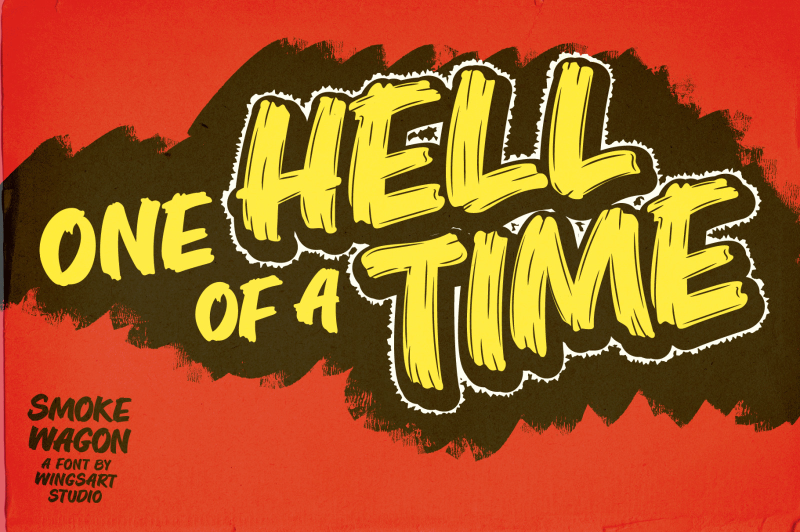 Smoke Wagon - A Western brush font, ready on the draw! Smoke Wagon - A Western brush font, ready on the draw!