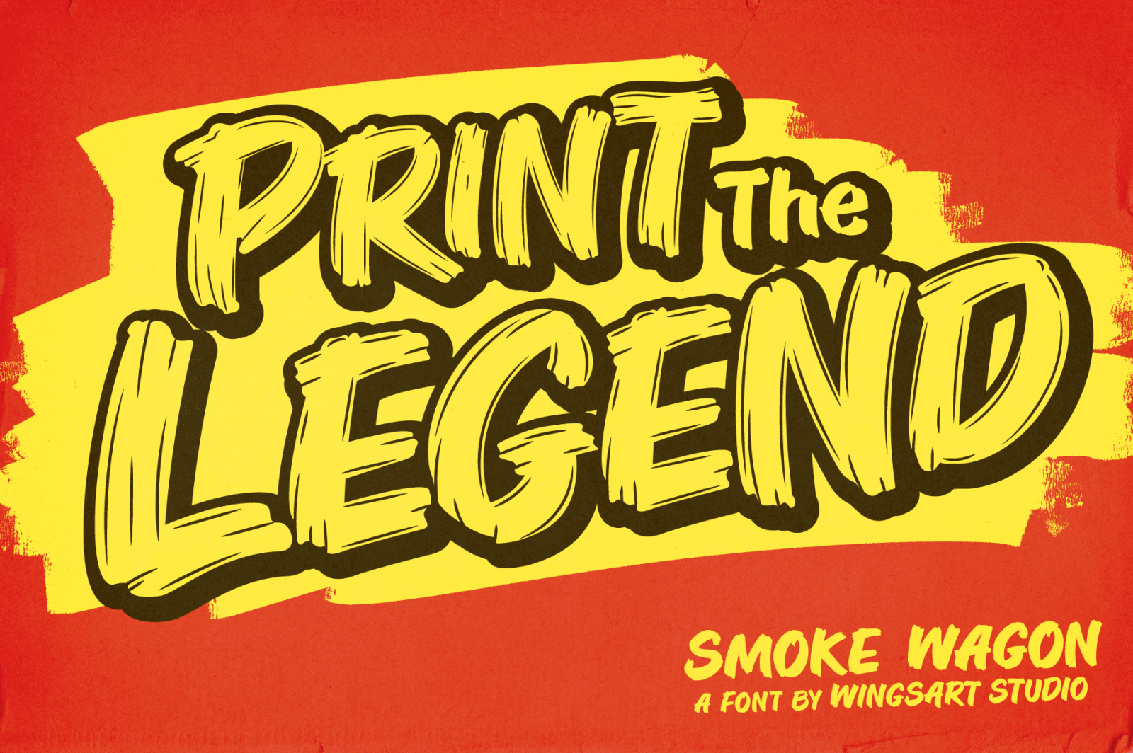 Smoke Wagon - A Western brush font, ready on the draw! Smoke Wagon - A Western brush font, ready on the draw!