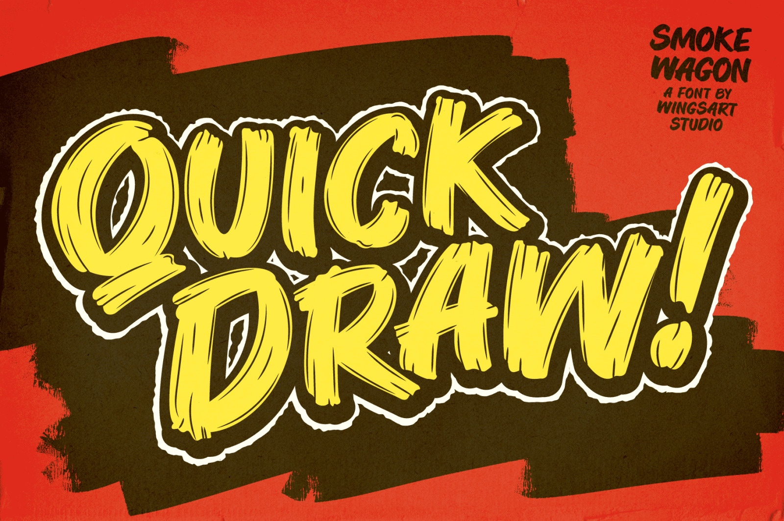 Smoke Wagon - A Western brush font, ready on the draw! Smoke Wagon - A Western brush font, ready on the draw!