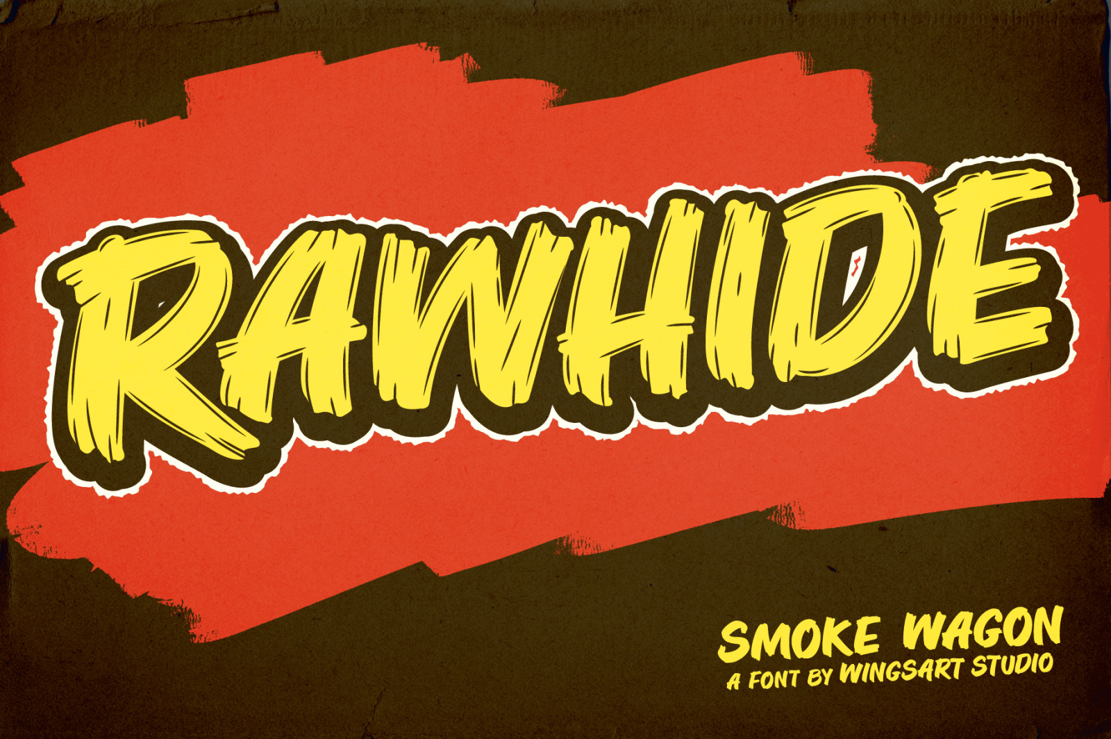 Smoke Wagon - A Western brush font, ready on the draw! Smoke Wagon - A Western brush font, ready on the draw!
