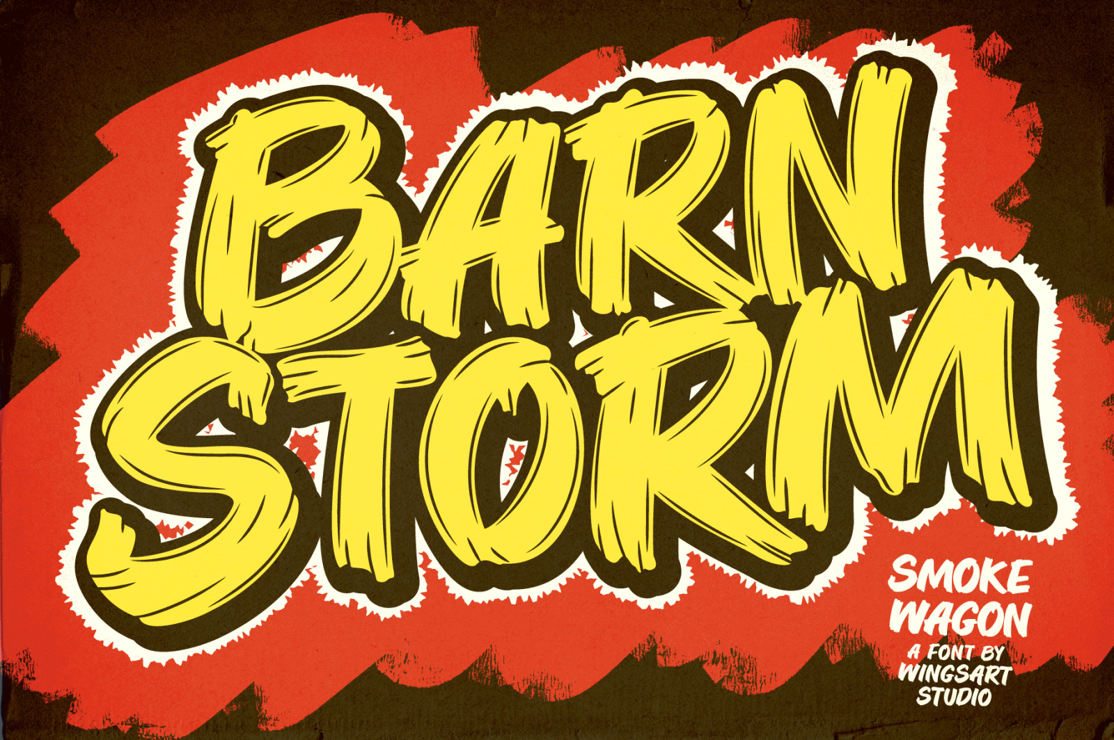 Smoke Wagon - A Western brush font, ready on the draw! Smoke Wagon - A Western brush font, ready on the draw!