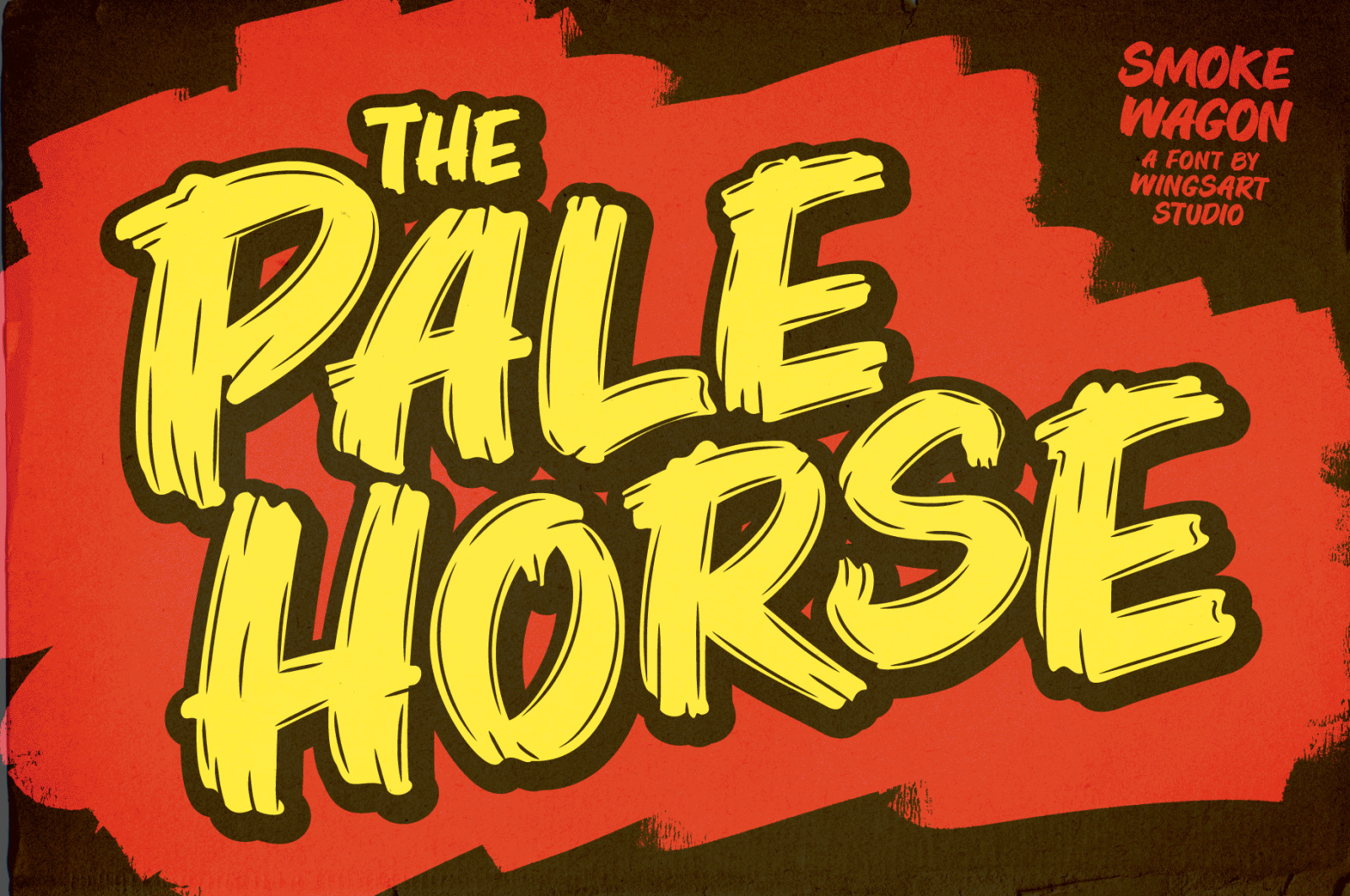 Smoke Wagon - A Western brush font, ready on the draw! Smoke Wagon - A Western brush font, ready on the draw!