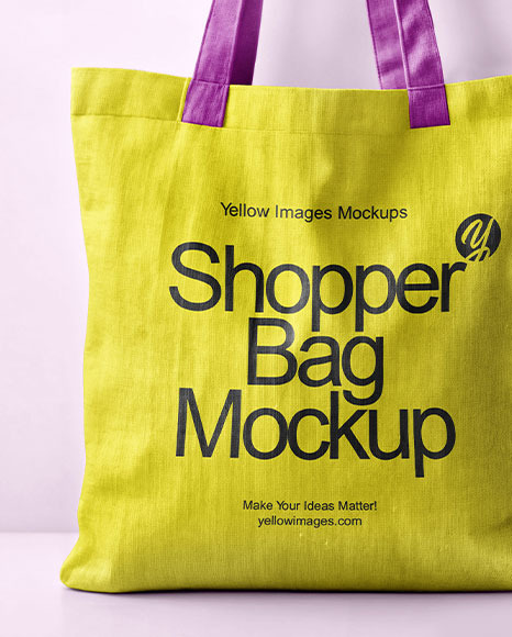 Canvas Shopper Bag Mockup