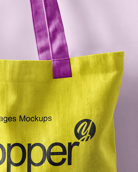 Canvas Shopper Bag Mockup