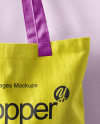 Canvas Shopper Bag Mockup