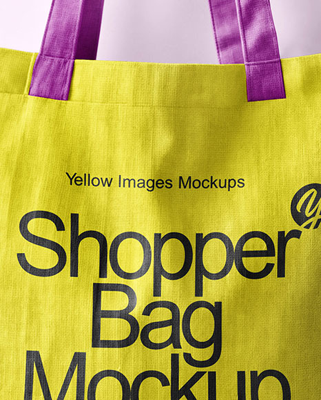 Canvas Shopper Bag Mockup