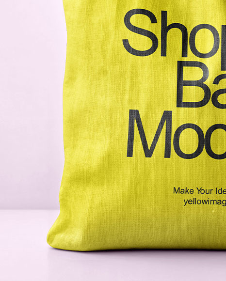 Canvas Shopper Bag Mockup