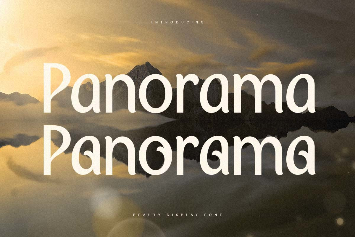 Panorama - Beauty Display Font Panorama - Beauty Display Font