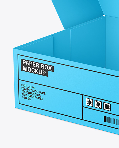 Opened Cake Box Mockup