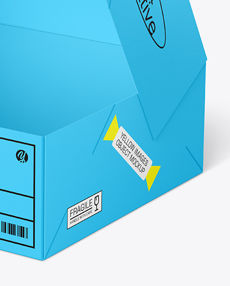 Opened Cake Box Mockup