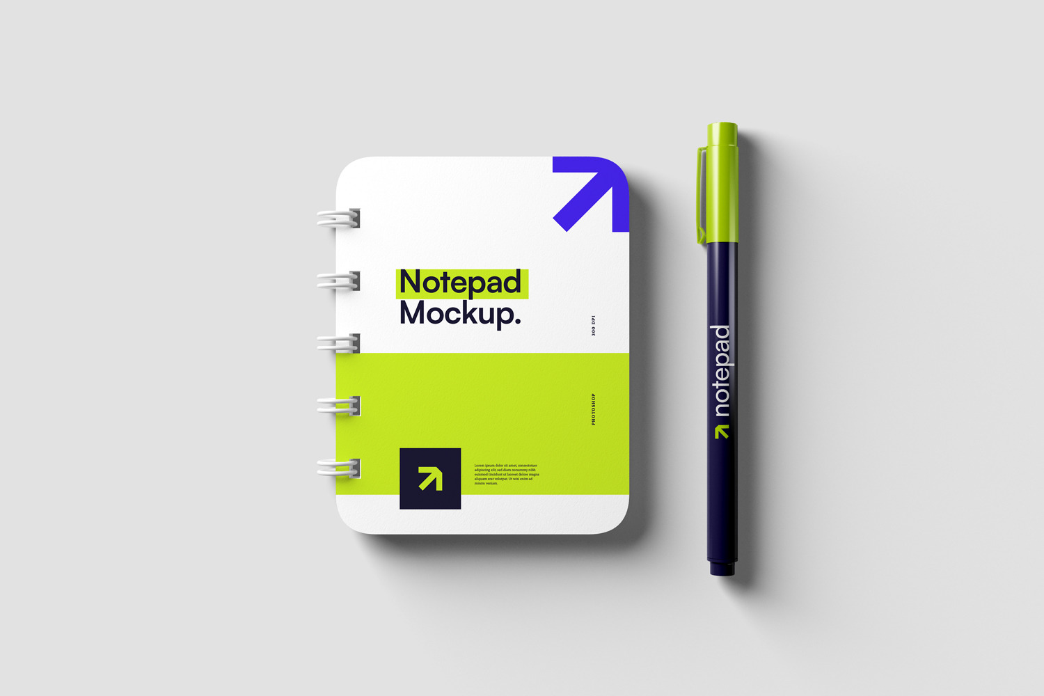 Notepad and Pen Mockups Notepad and Pen Mockups
