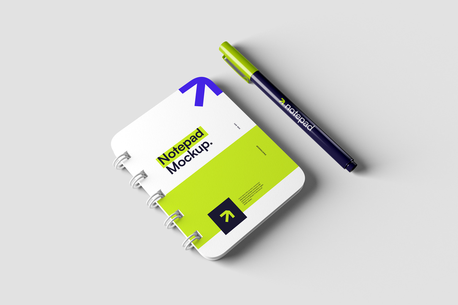 Notepad and Pen Mockups Notepad and Pen Mockups