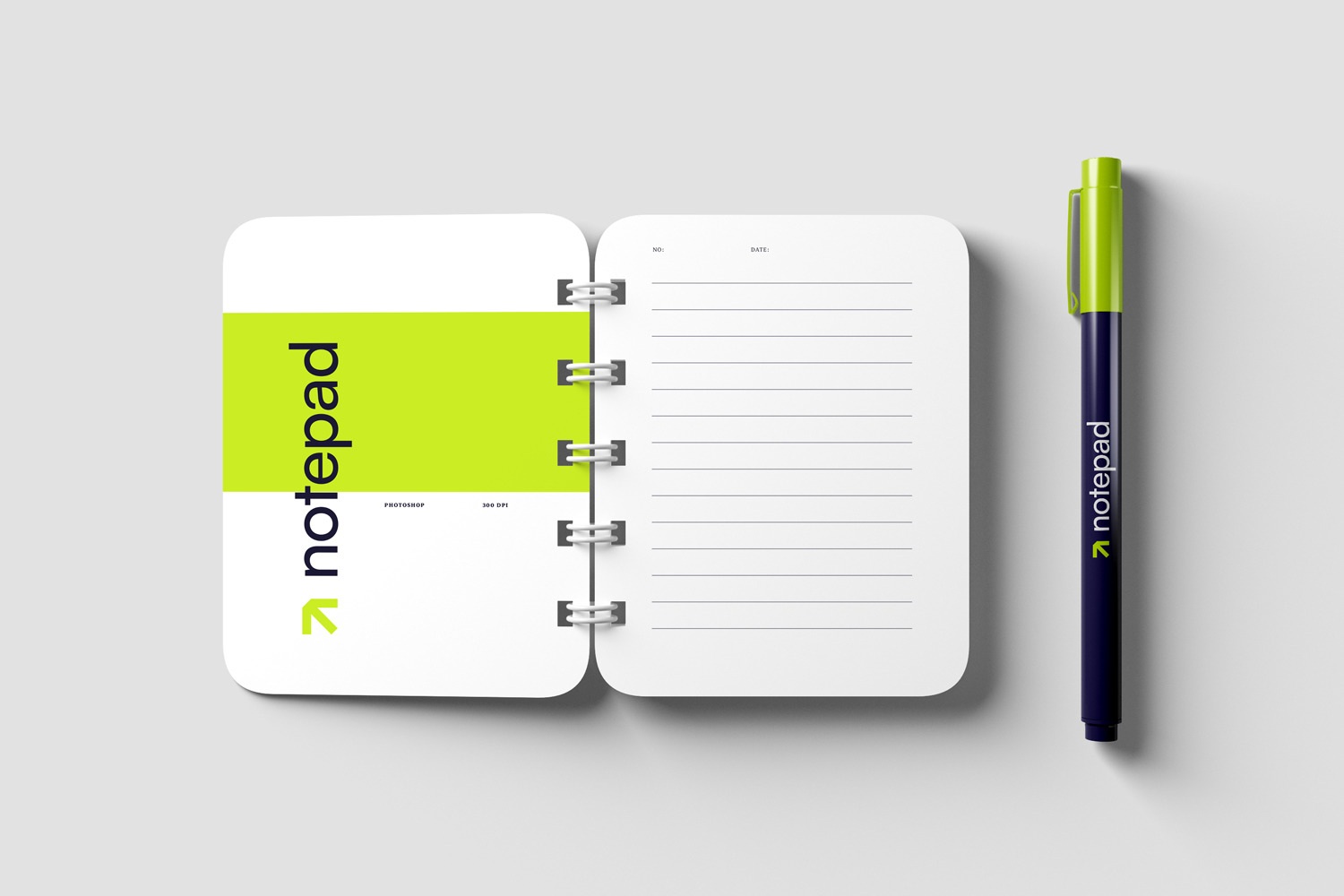 Notepad and Pen Mockups Notepad and Pen Mockups