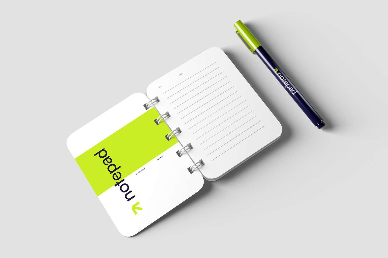 Notepad and Pen Mockups Notepad and Pen Mockups