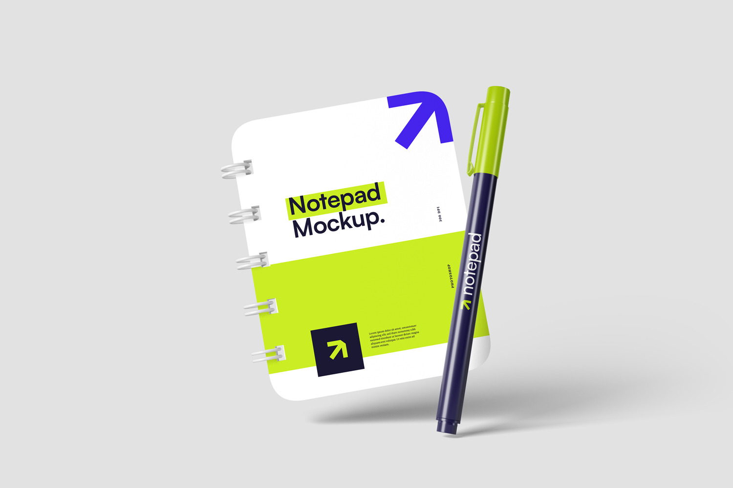 Notepad and Pen Mockups Notepad and Pen Mockups