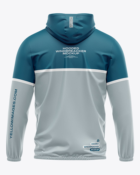 Hooded Windbreaker Mockup