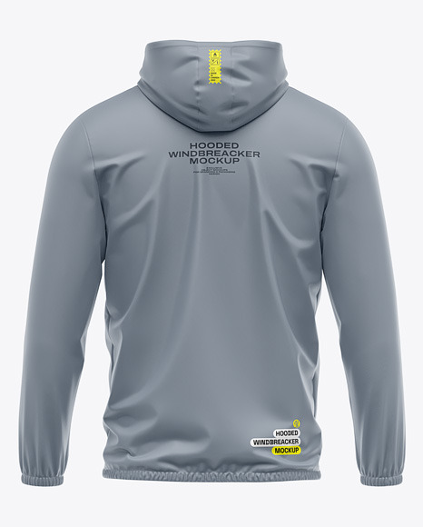 Hooded Windbreaker Mockup