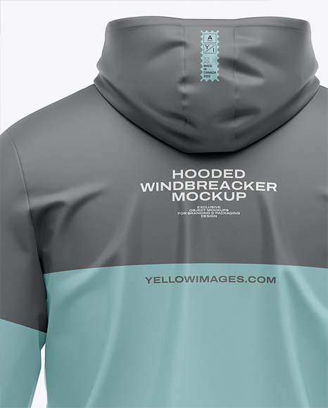 Hooded Windbreaker Mockup