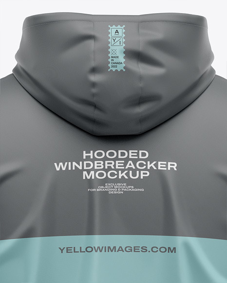 Hooded Windbreaker Mockup