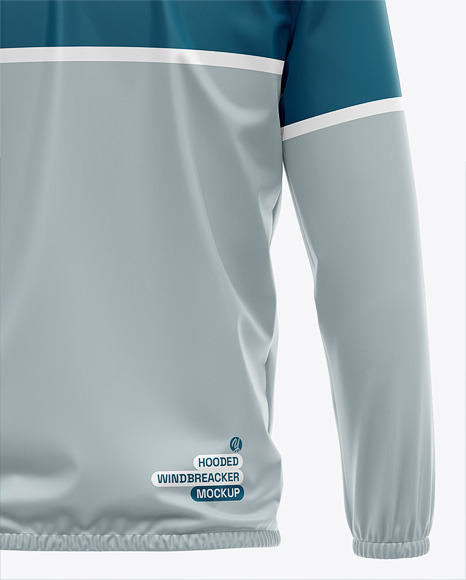 Hooded Windbreaker Mockup